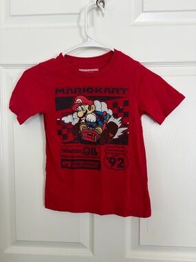 Nintendo Red Mario Kart Graphic Tee for Kids